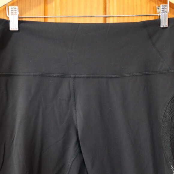 Lululemon Cropped Lace Sheer Detail Leggings Capri 12 - Picture 2 of 13